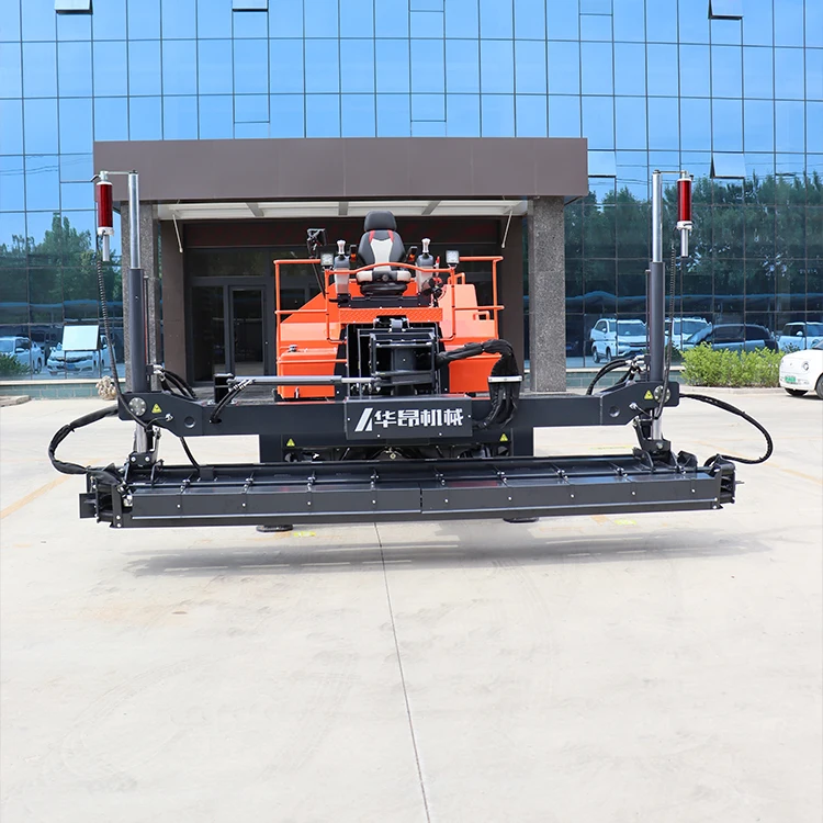 Factory direct High precision four wheel Large Automatic Concrete laser screed boom type leveling machine