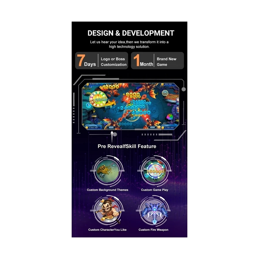 
Online Popular High yield Video Gambling Fishing Game Software For Android 