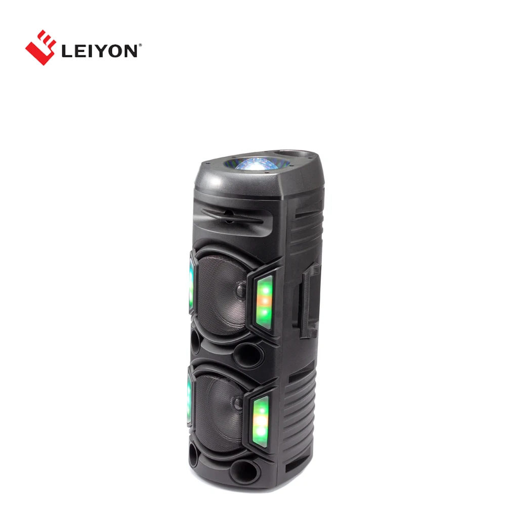 Double 6.5 inch Party DJ Stages Speakers Professional Speaker Box Wholesale Wireless Big Bass Subwoofer