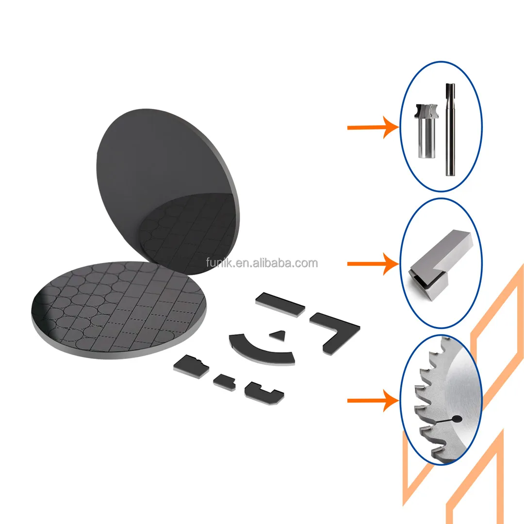 FUNIK PCD blanks and PCD tips for laterite stone cutting tools