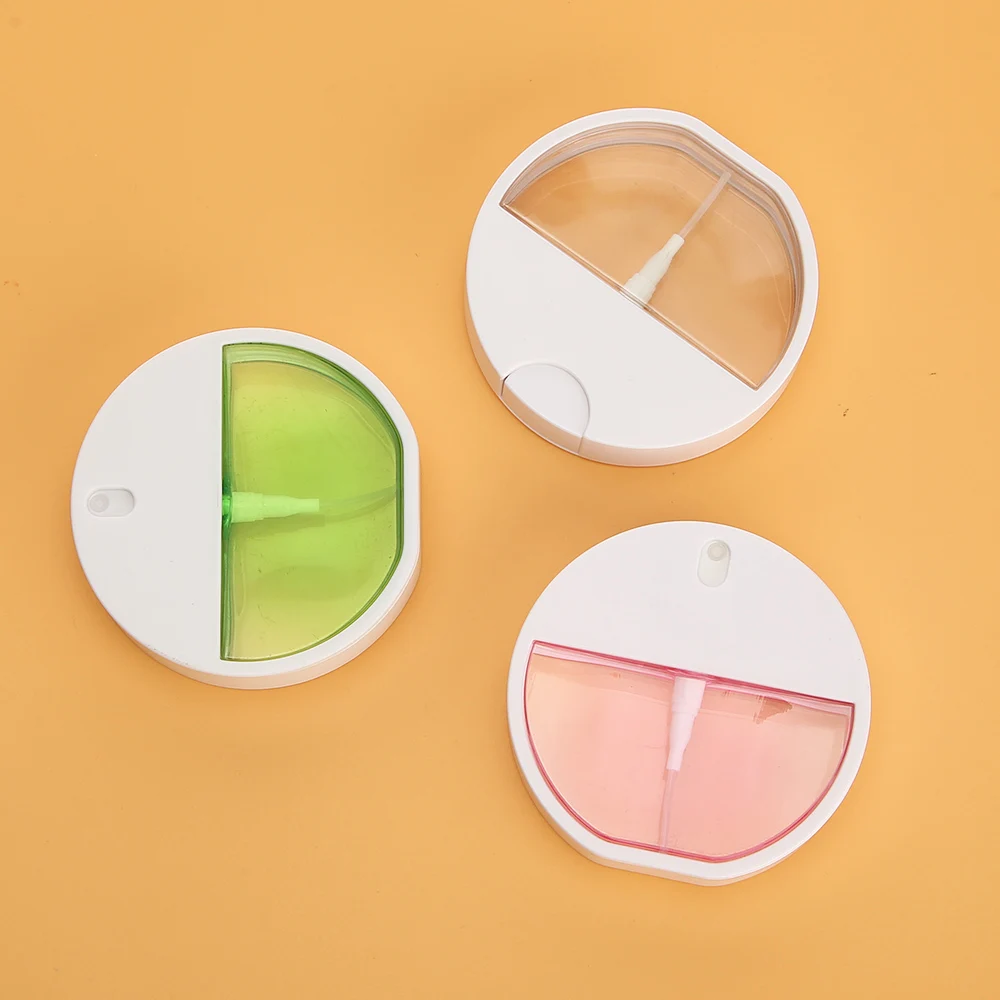 Empty 30ml plastic round alcohol perfume credit card fine mist spray bottle for hand sanitizer