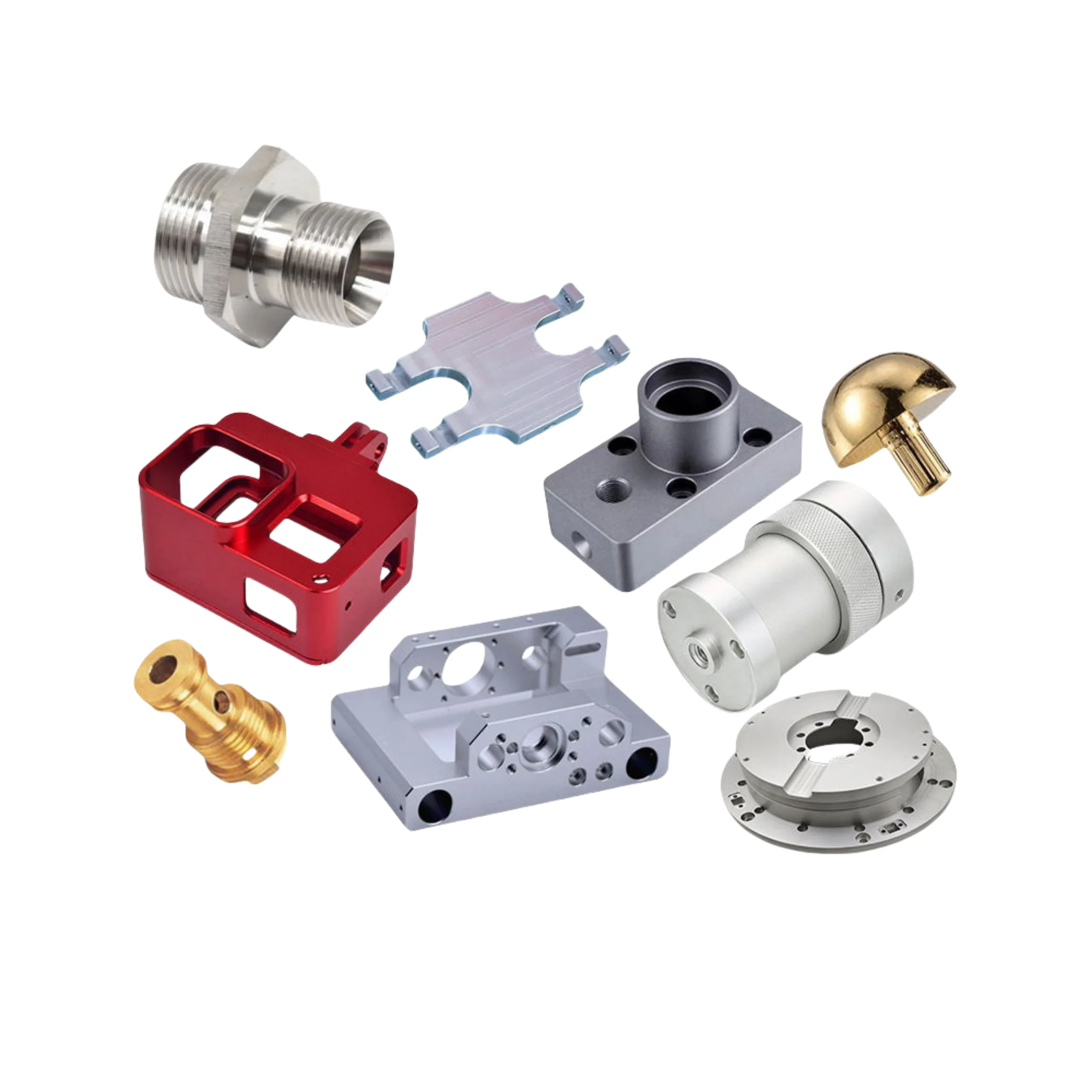 High precision stainless steel aluminum copper brass titanium CNC turning and milling processing services