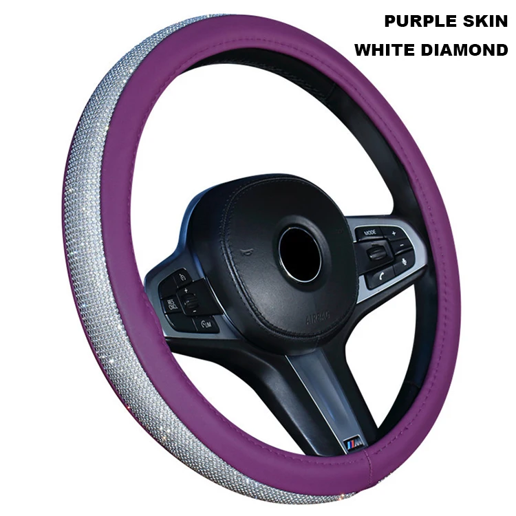 Чехол для руля автомобиля со стразами, 38 см * 8,2 см
