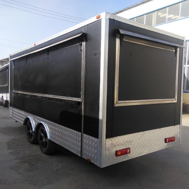 Custom Size Grill Fast Food Trailer Mobile Tacos Truck Concession Trailer