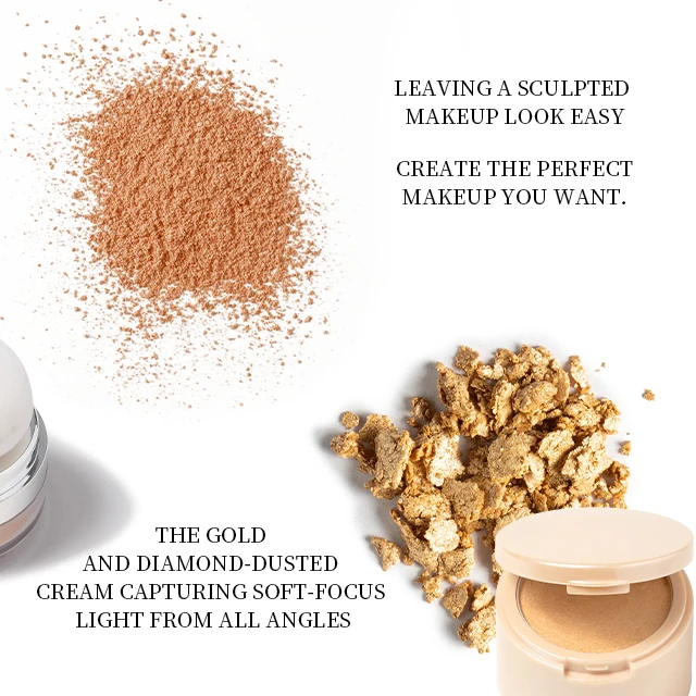 Loose Powder Bronzer + Golden Pearl Highlighter 2 in 1 with Applicator, For All Skin Types