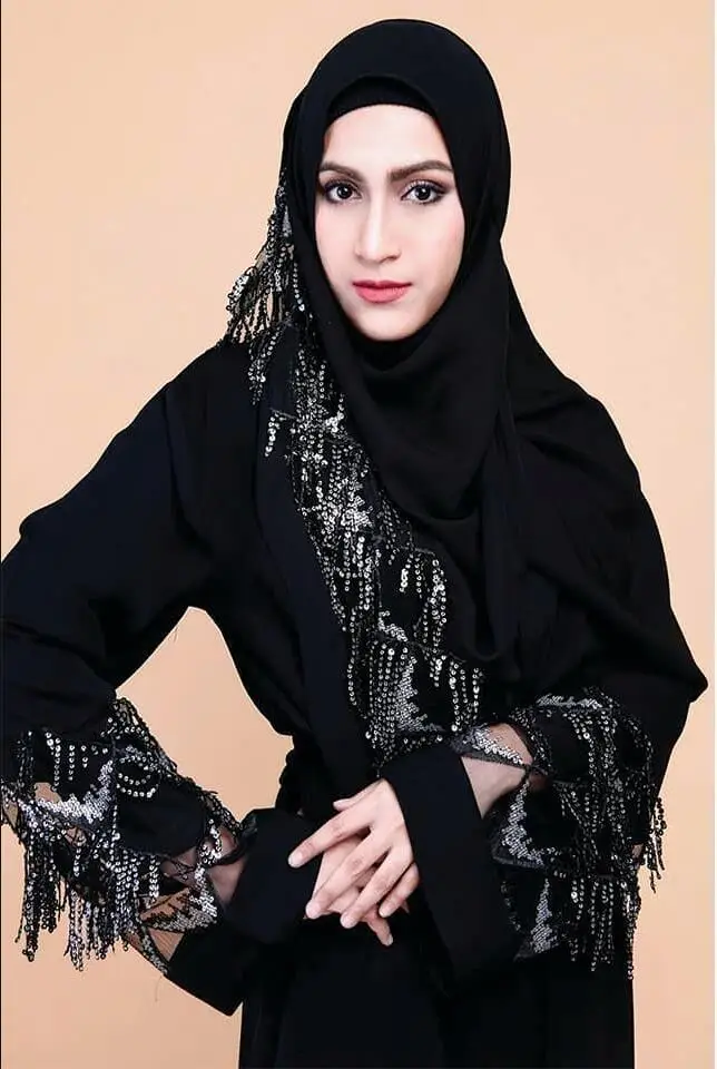 1667# Fabric Sequin Fashion Fancy Elegant Abaya Muslim Dresses Islamic Clothing Dubai Turkey Pakistan Women Dress Wedding Party