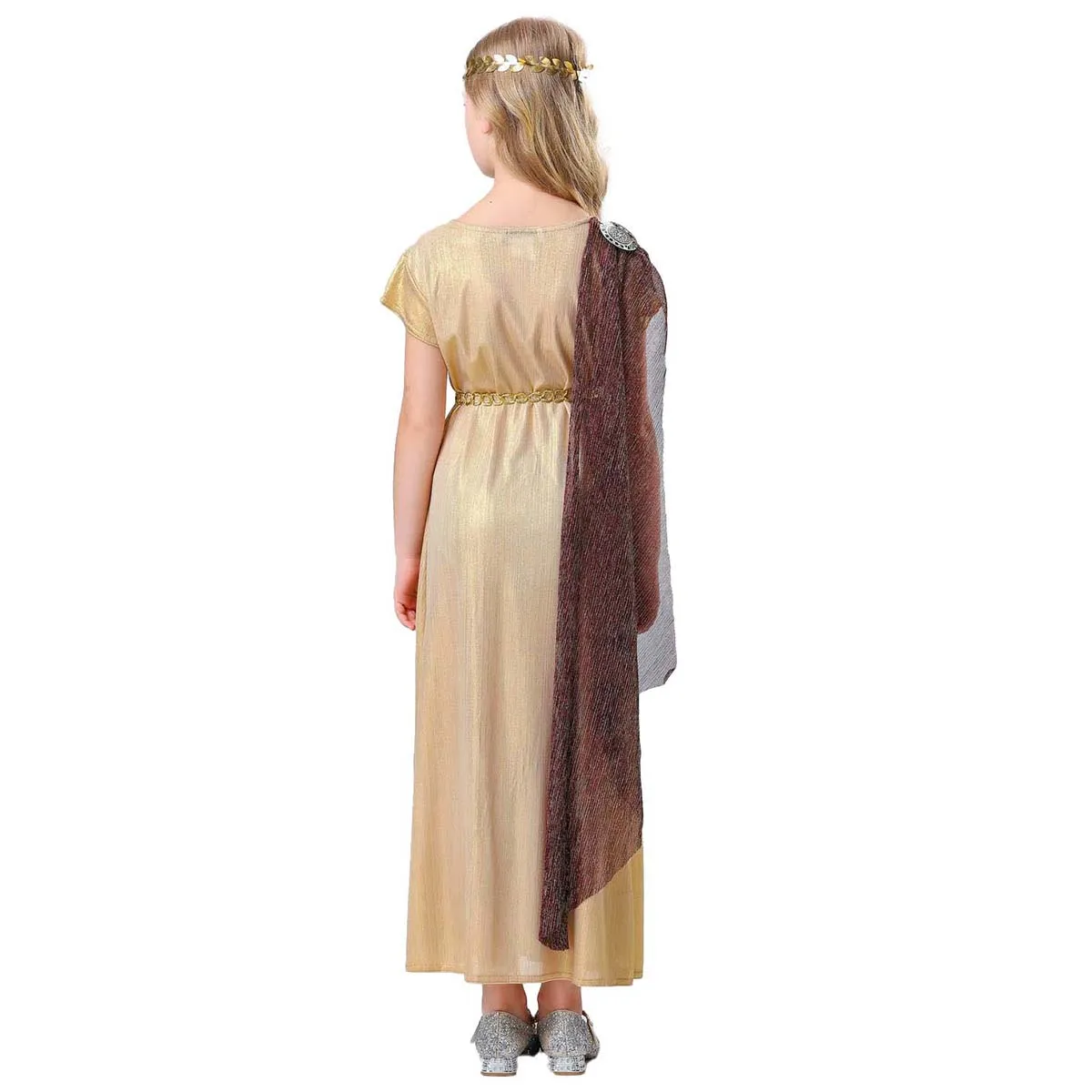 Halloween Purim Adult Kids Ancient Greek Goddess Athena Costume TRAD-011