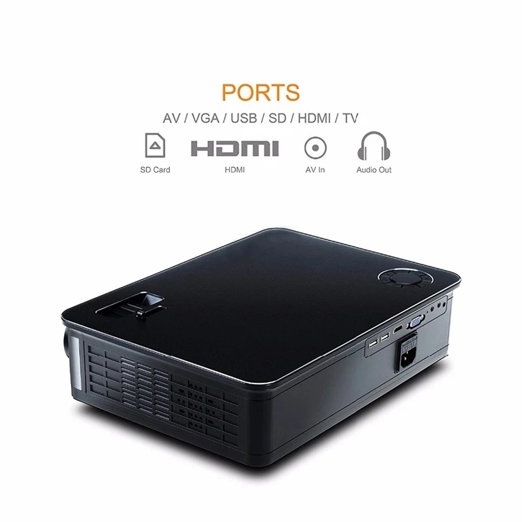 Mini Pocket OEM 16GB 32GB Android 9.0 DLP 3D 4K Projector Suitable for home theater Portable Projectors