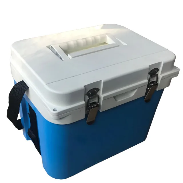 
New Style Medical Experiment Vaccine Transport 13L Blood Vaccine Plastic Cooler Box Commercial Thermos Chest Cooler Igloo 