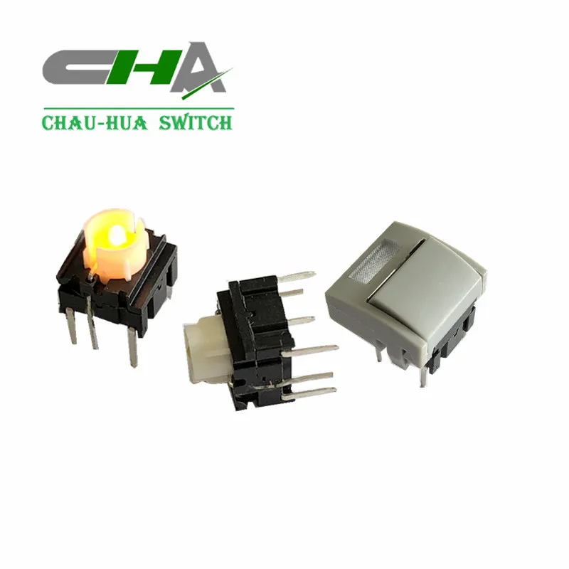 waterproof Car seat navigation pcb key RGB size 10x10 tact switch grey button tactile push switch 10mm 11mm led illuminated