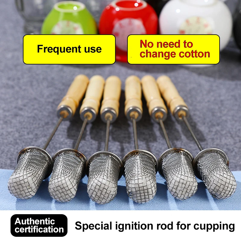 PZ Extension Special Ignition Stick Cupping Fire Stick Transparent Glass Cupping Dedicated Stainless Steel Ce 3 Year