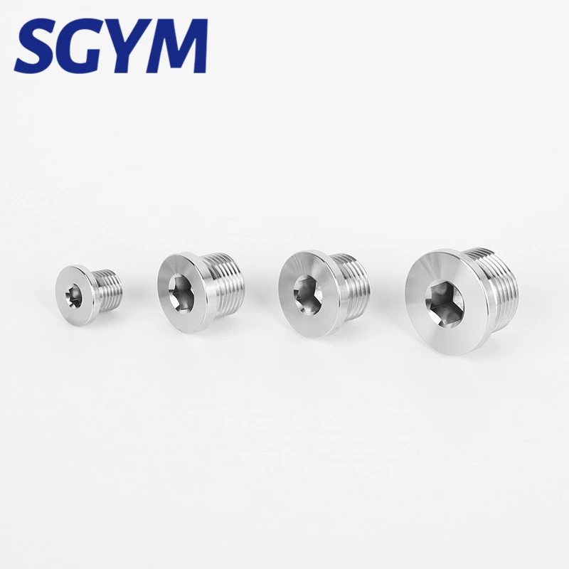 Hot Sale Standard DIN908  G3/8 M12*1.5 A2 A4 Stainless Steel Male Hex Pipe Plug