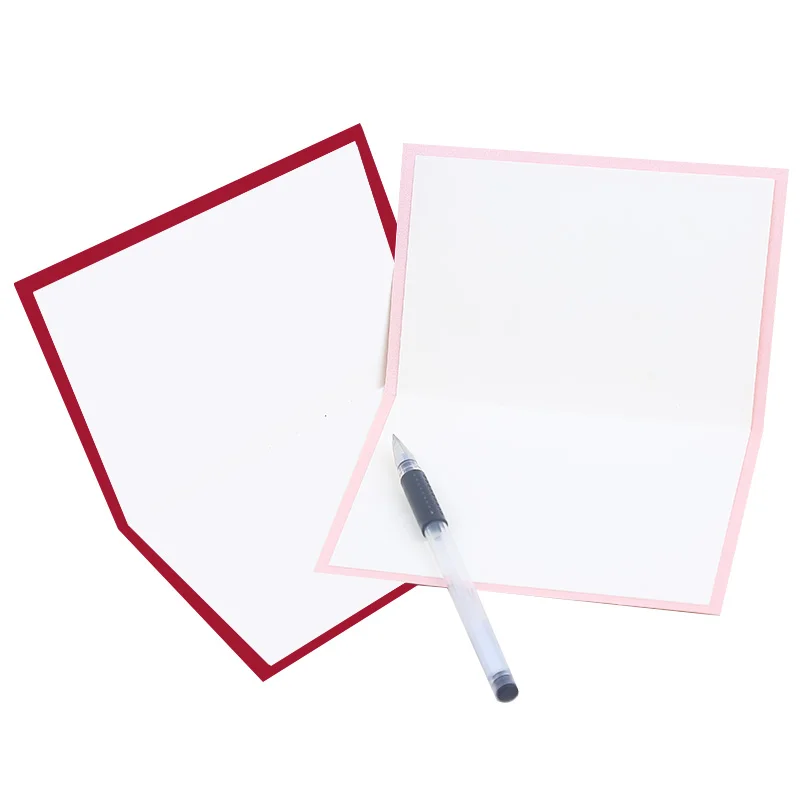 Customized Design  Recycled Paper Offset Printing Business Thank You Greeting Card Postcards with Business Cards