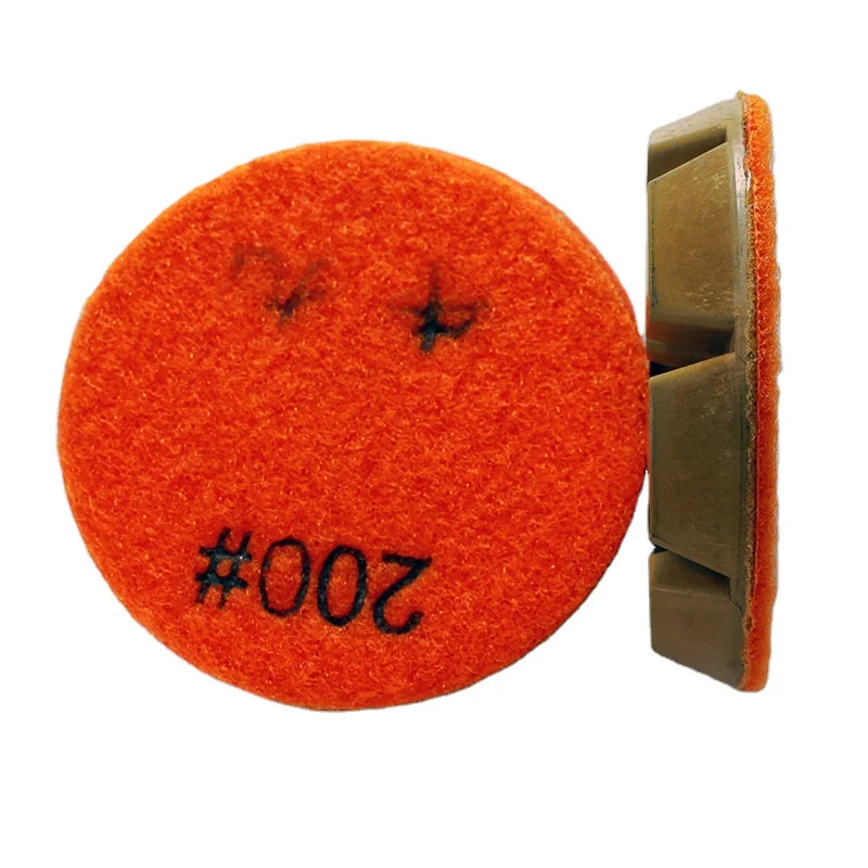 Flexible Dry Granite diamond polishing pads for Angle Grinder