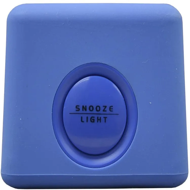 soft cube lcd alarm clock with smart light for Bedroom Kitchen