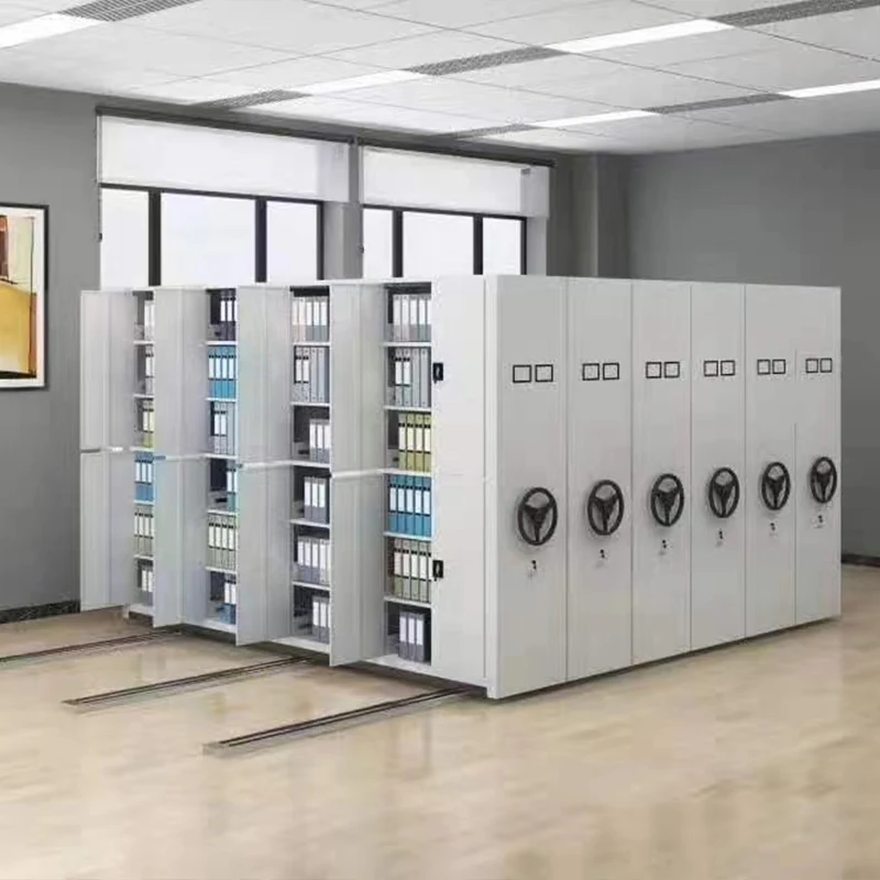 Office Archives Electronic Smart Steel Movable Compact Rack Mobile Archive Dense Shelving Cabinet