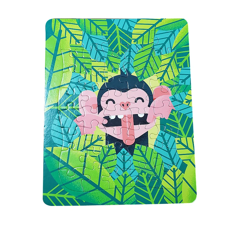 2021 New Popularity Hot Sale Products Green Animal Children Jigsaw Puzzles