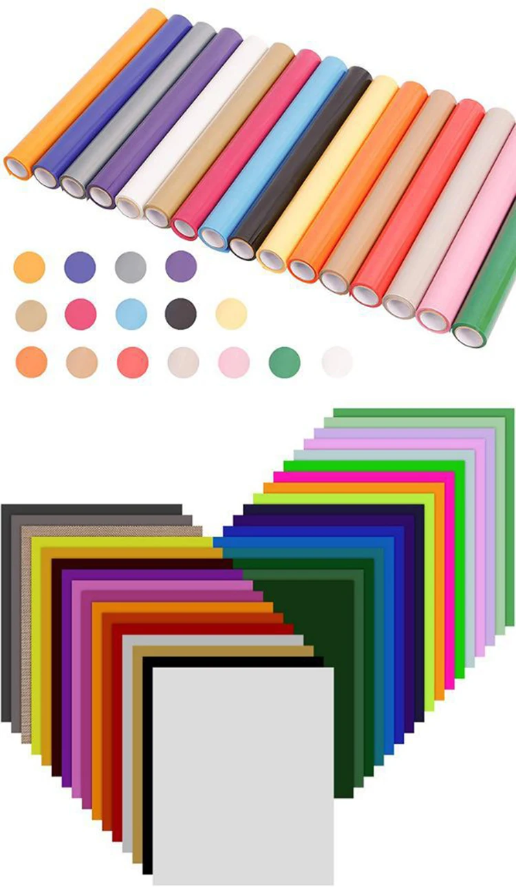 Custom Logo Waterproof printable vinyl colorful cutting vinyl oracal cutting poltter vinyl with cheap price