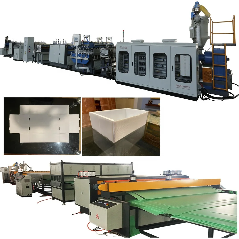 PP Twin Wall Corrugated Plastic Sheet Machine  making PP corrugated hollow sheet board plate
