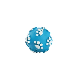 Wholesale Dog Squeaky Toys Dog Paw Pattern Interactive Pet Training Chuck Ball Dog Chew Toy