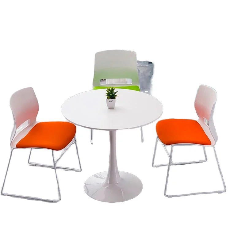 Modern Minimalist Negotiation Table And Chair Nordic Luxury Reception Coffee Dining Table Small Round Meeting Office Table