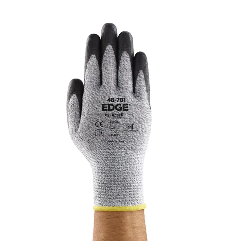 Ansell 48-701 Guantes De Seguridad Anticorte Protective Industrial Cut Resistant Gloves For Work Safety