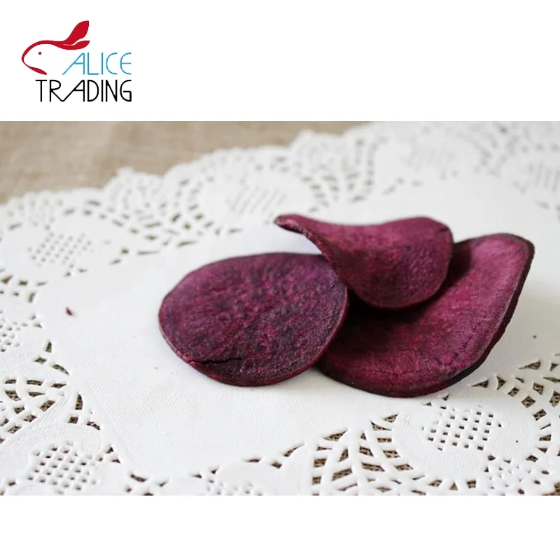
Chinese Vegetables Snack VF Purple Sweet Potato Chips 
