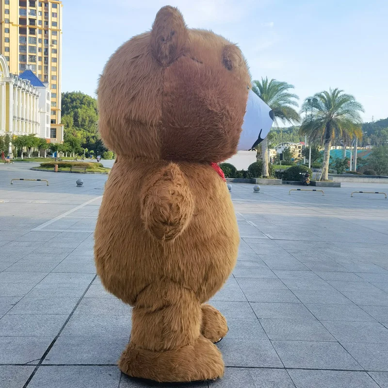 2m/2.6m/3m Giant inflatable teddy bear mascot costume for adult to wear for advertising party