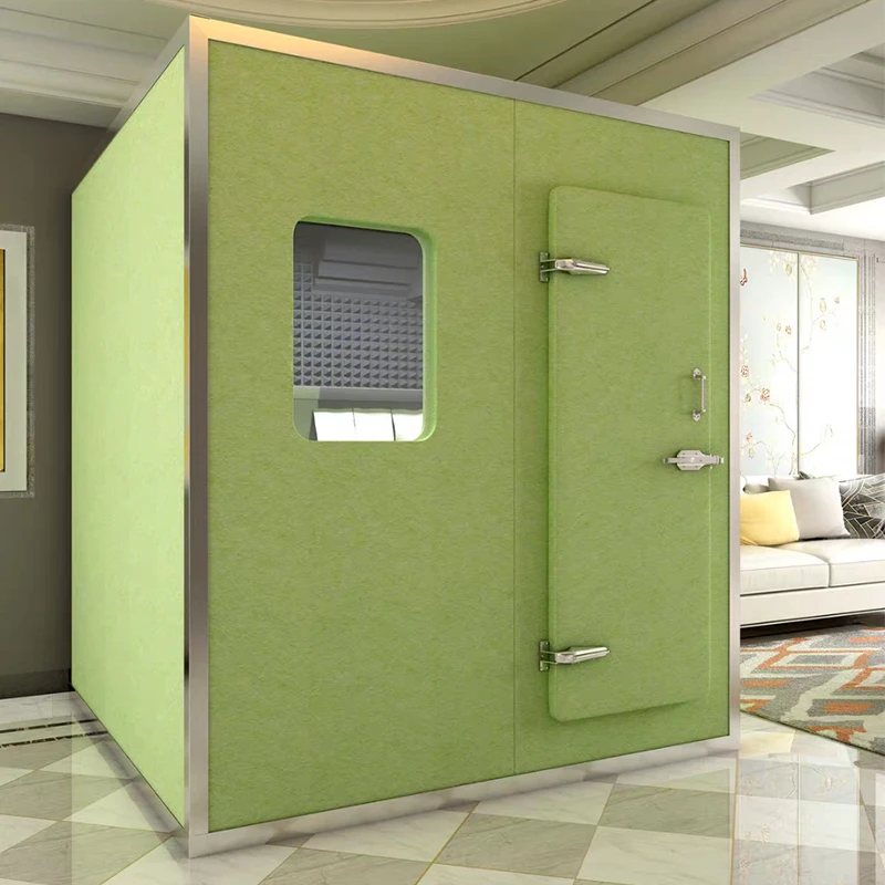 Indoor soundproof drum practice room