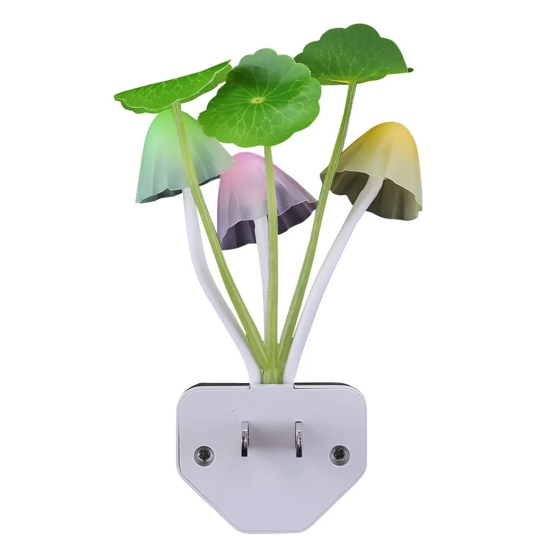 Sensor Led Night Light Home Illumination Light Color Changing Plug-in Romantic Colorful LED Mushroom Dream Bed Lamp