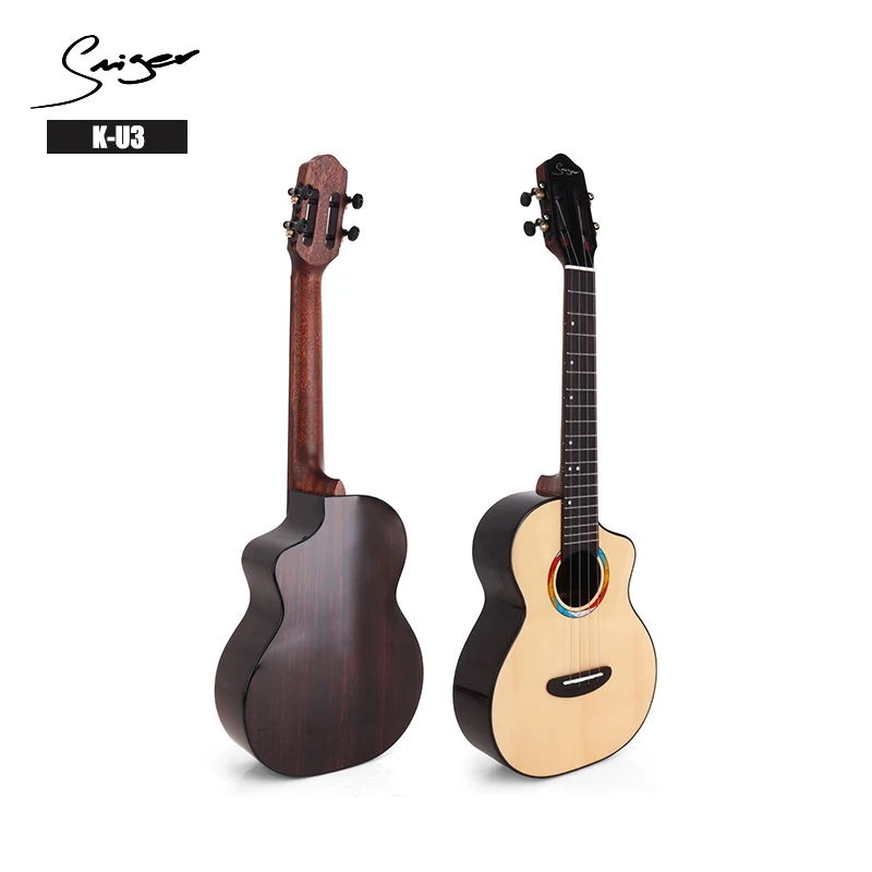 Factory direct Wholesale smiger brand ukulele guitar best all soild wood tenor ukeleles for beginners