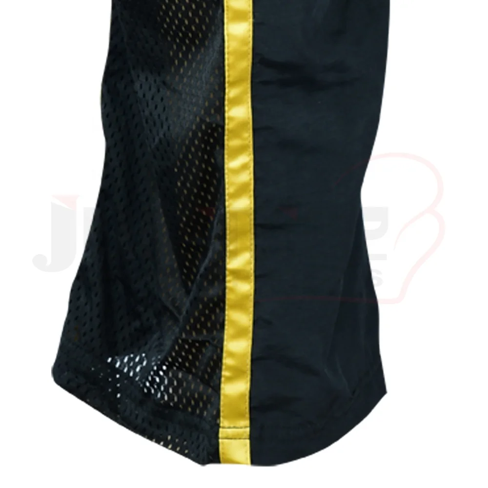 New Design Wholesale trouser custom kickboxing pant with logo muay thai trouser black color