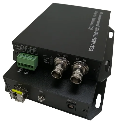 
OSDI3-1V Wall Mountable 20km Uncompressed 1080P Automatic Equalization 1 Channel Mini 3G-SDI Over Fiber Extender 
