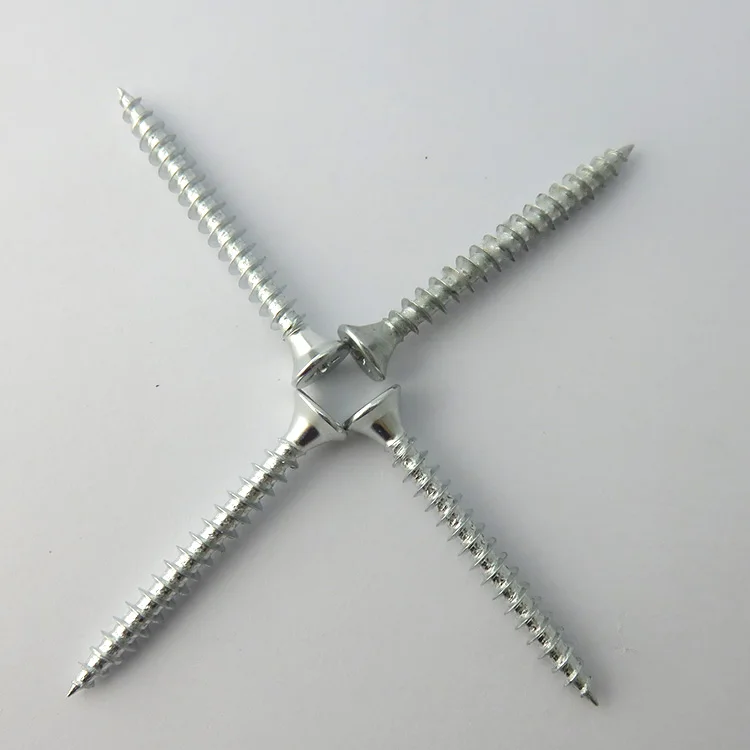 Wholesale white zinc plated countersunk head M4 self-tapping/wood screws