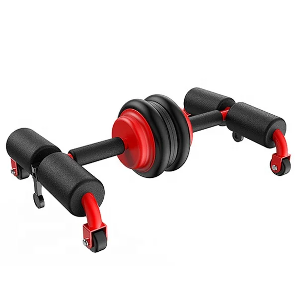 ZT Fitness AB Roller Yoga Push Up Bars Exercise Abdominal Massage Roller Sit Up Bar Set