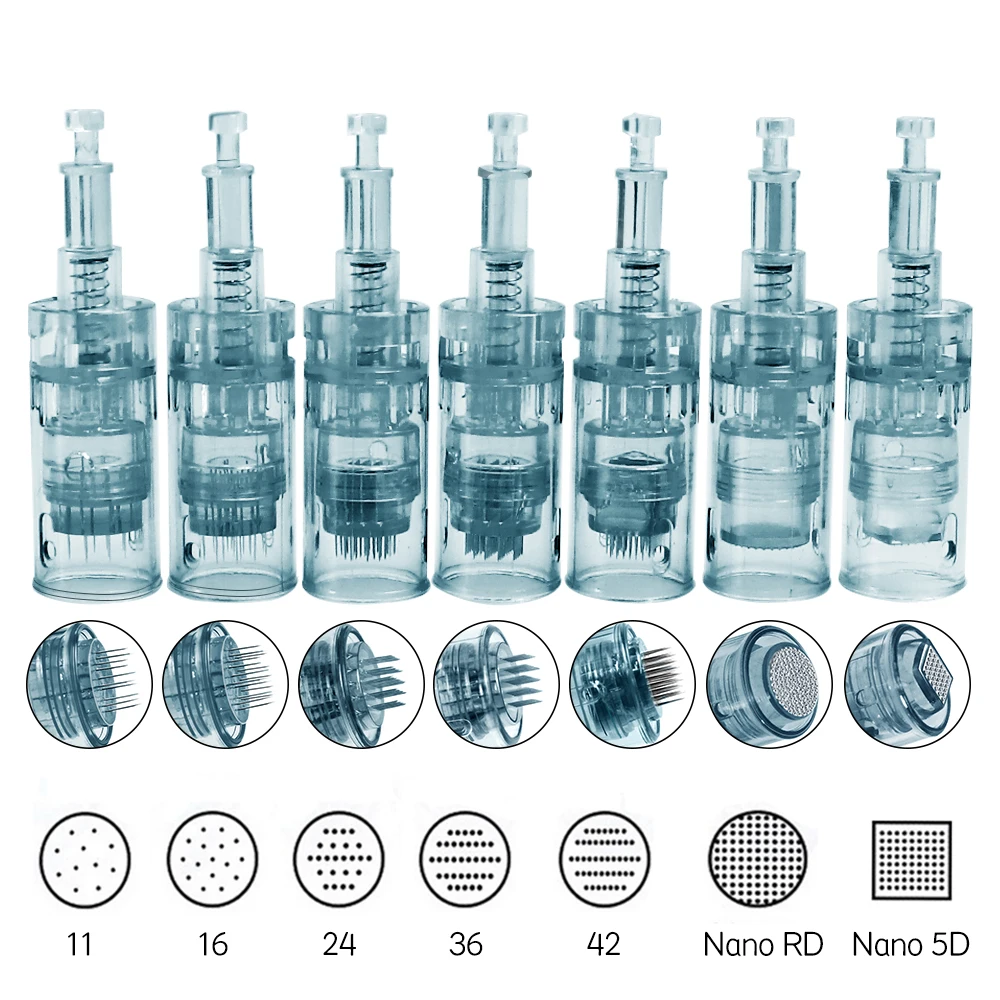 Лидер продаж микро-Иглодержатель Derma Pen M8 картридж 11/16 /24/36/42 pin/Nano Round/ Nano 5D