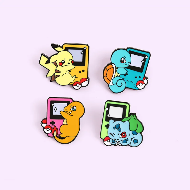 Spot New Products Hot Selling Bulk Custom Pokmon Anime Cartoon Hard Soft Enamel Pins