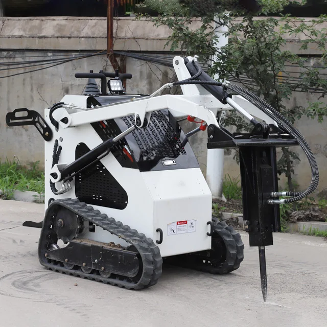 FREE SHIPPING Mini Skid Steer Loader Small Crawler/Tracked/Wheeled Front Loaders KUBOTA Diesel Engine Micro Skid Steer Loader