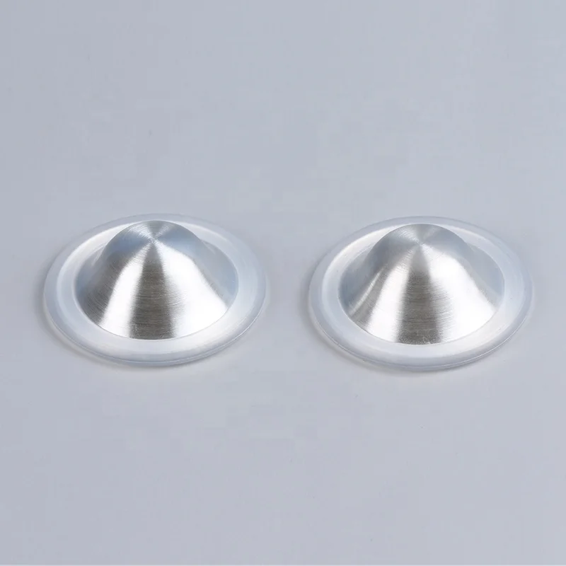 CE certificate 999/925 silver nursing cup breastfeeding silver cups reuse silver nipple cups breastfeeding pad nipple shield