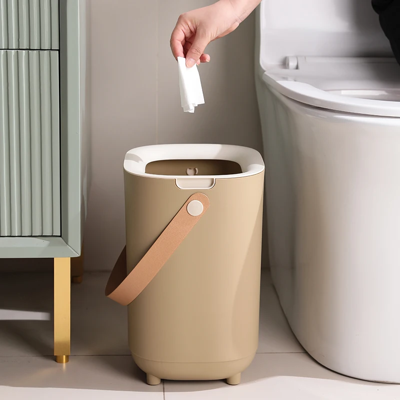 Hot Sale Simple Top Open Plastic PP Trash Bin Recycling Garbage Can Waste Container Bin
