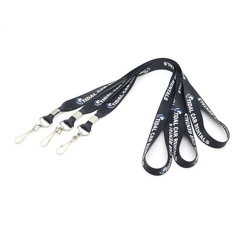 Custom Conference ID Badge Clip Polyester Sublimation For Event Neck Lanyard