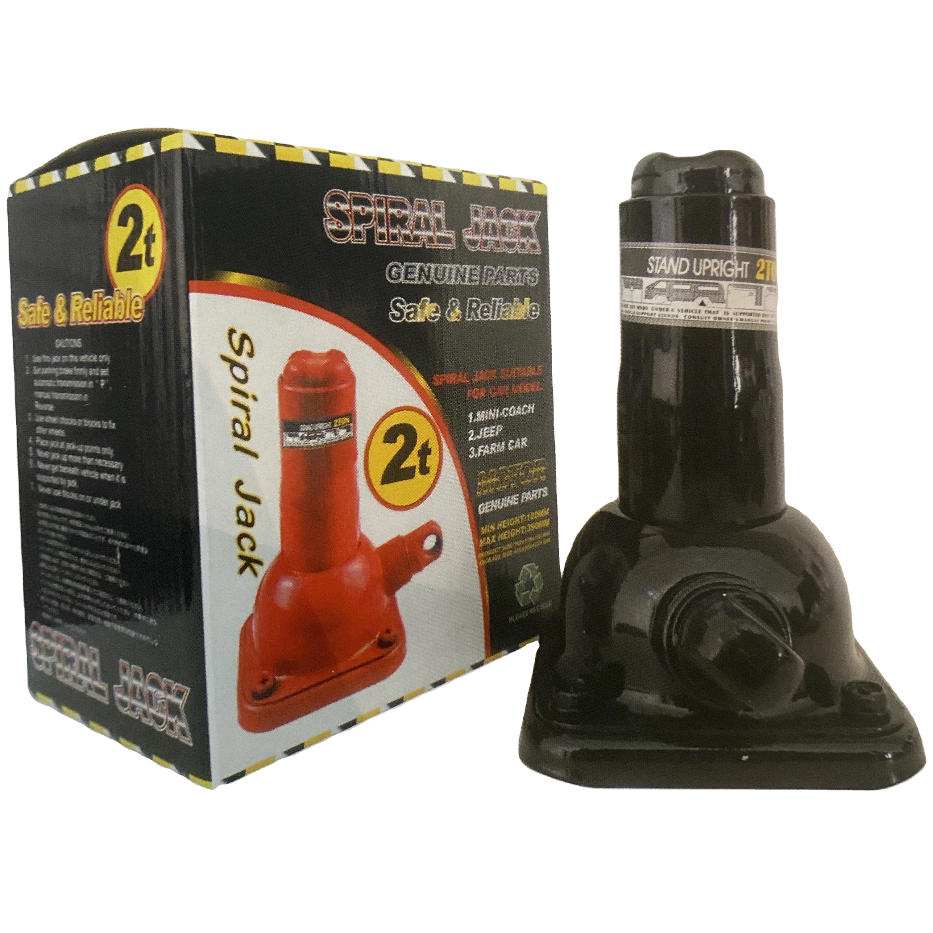 direktverkauf ab werk 2 tonnen hochschlag manueller spiral Jack 2 tonnen mit ce