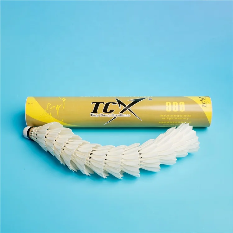 TCX 999 Wholesale Stable Durability Goose Feather Badminton Shuttlecock Suitable for Intermediate / Advanced Badminton  Players