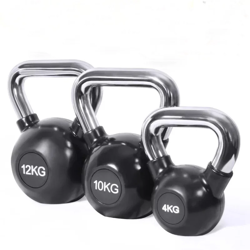 Manufacturer Fitness Competition Cast Iron Cement Kettlebell with Nonslip Handle