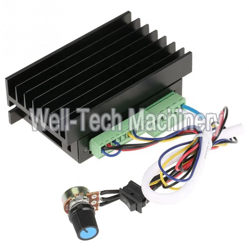  WS55-220 DC контроллер драйвера двигателя 48V 500W CNC бесщеточный шпиндель