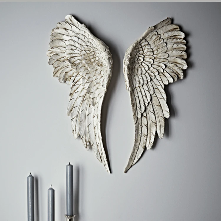 Modern design  ornament sculpture indoor door frame angel wings wall sculpture