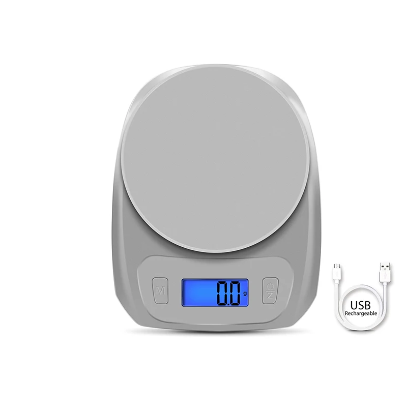 Led Display Portable Digital Kitchen Weighing Scales Whit Stainless Steel Bowls