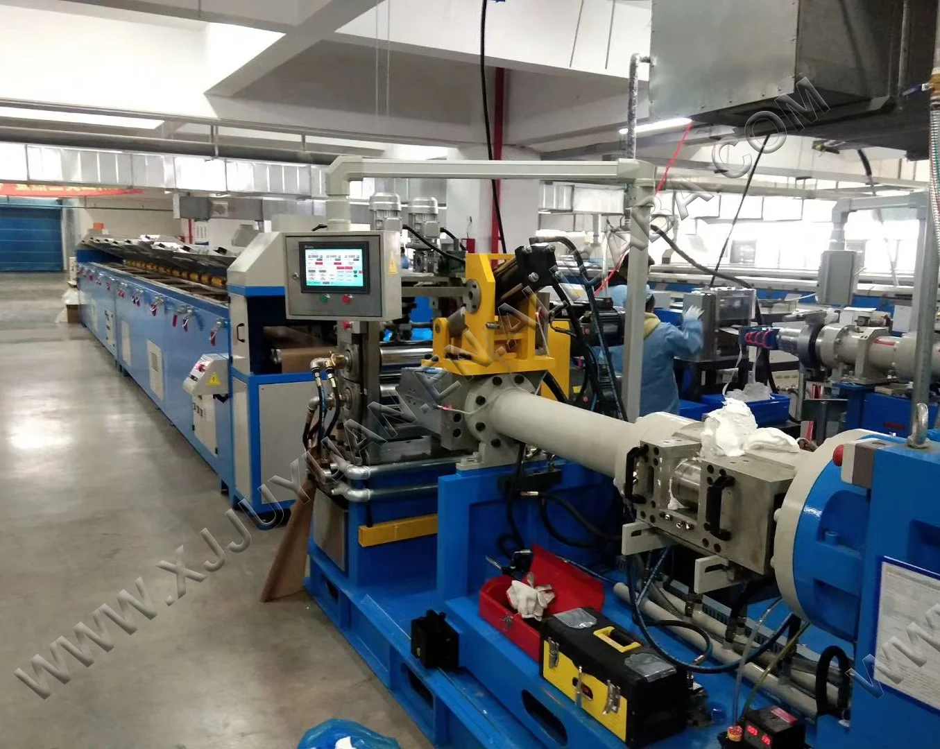 silicone calender extrusion line//PLC touch screen automatic control