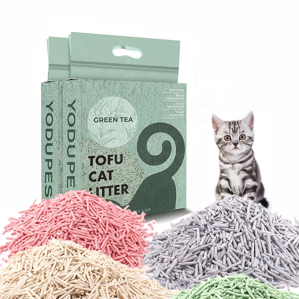 Manufacturer Price Natural Eco Friendly Flushable Fast Clumping Easy Scoop Soy Corn Tofu Cat Litter