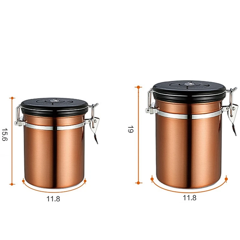 Electroplated copper coffee kettle 304 stainless steel french press and airtight coffee canister coffee series sets